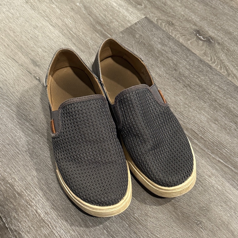 Charcoal Slip-On Sneakers